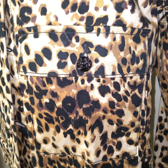 LuLaRoe Kenny Leopard Print Long Sleeve Jacket- Women's Size Medium - Picture 5 of 11